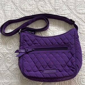 Vera Bradley Elderberry Purple Quilted Hipster Bag